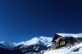 Chalet in Austrian Alps Royalty Free Stock Photo
