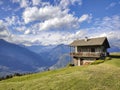 Chalet in the Italian Alps Royalty Free Stock Photo