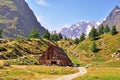 Chalet in italian Alps Royalty Free Stock Photo