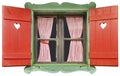 Chalet Window Cutout Royalty Free Stock Photo