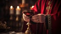 chalice communion wine catholic Royalty Free Stock Photo