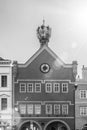 Chalice house - historical renaissance building with chalice-shaped dome on the roof, Litomerice, Czech Republic