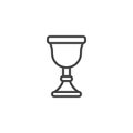 Chalice outline icon Royalty Free Stock Photo
