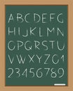 Chalk alphabet