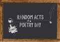 Chalkboard for Random Acts of Poetry