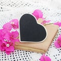 Chalk board heart for your text Royalty Free Stock Photo