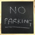 Chalk board - no parking