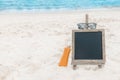 Chalk board sunscreen cream beach tropic exotic