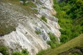 Chalk canyon walls