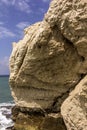 Chalk Cliff on the Mediterranean Sea