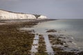 Chalk cliffs at Brighton marina Royalty Free Stock Photo