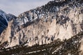 Near Buena Vista Colorado the Chalk Cliffs of Mount Princeton.