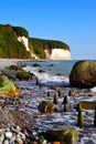 Chalk cliffs (Ruegen, Germany) Royalty Free Stock Photo