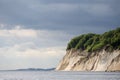 Chalk coast in baltic sea Royalty Free Stock Photo