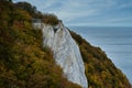 Chalk Coast of Ruegen Island. german Baltic Sea Royalty Free Stock Photo