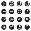 Chalk doodles icons set Royalty Free Stock Photo