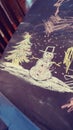 Chalk Drawing Snowman