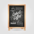 Chalk drawings. Retro typography Royalty Free Stock Photo