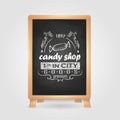 Chalk drawings. Retro typography Royalty Free Stock Photo