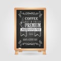 Chalk drawings. Retro typography Royalty Free Stock Photo