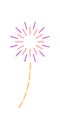 Chalk Firework Burst Magic Circle Icon Royalty Free Stock Photo