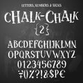 Chalk latin alphabet