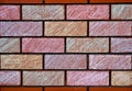 Chalk painted wall bricks