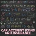Chalk Painting About Icon Car Insurance