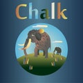 Chalk period in the history of the Earth.