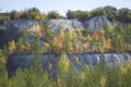 Chalk quarry panorama Royalty Free Stock Photo