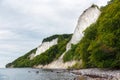 Chalk rocks on Ruegen island in Germany near baltic sea Royalty Free Stock Photo