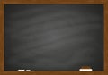 Chalk rubbed out blackboard Royalty Free Stock Photo