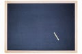 Chalk rubbed out on blackboard for background. Empty blank black chalkboard with chalk Royalty Free Stock Photo