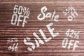 Chalk sale sign