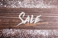 Chalk sale sign