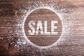 Chalk sale sign