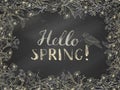 Chalk spring template.