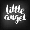 Lettering little angel Royalty Free Stock Photo