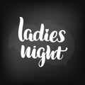 Lettering ladies night