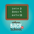 Chalkboard class math back to school