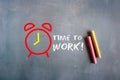Business concept time to work Royalty Free Stock Photo