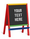 Chalkboard Folding Easel Sign, Tall Frame