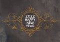 2022 Chalkboard Happy New Year historical ornament