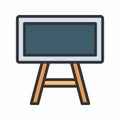 Chalkboard icon vector image. Royalty Free Stock Photo