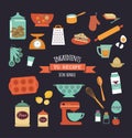 Chalkboard meal recipe template vector design Royalty Free Stock Photo