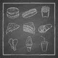 Chalkboard menu elements