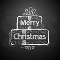 Chalkboard Merry Christmas Gift Boxes