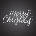 Chalkboard Merry Christmas Hand Lettering