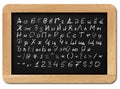 Chalkboard with Russian alphabet