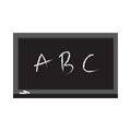 Chalkboard school isolated icon vector illustration design